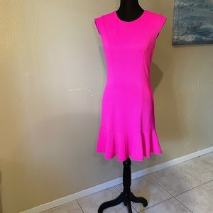 Madison Kinney hot pink dress
